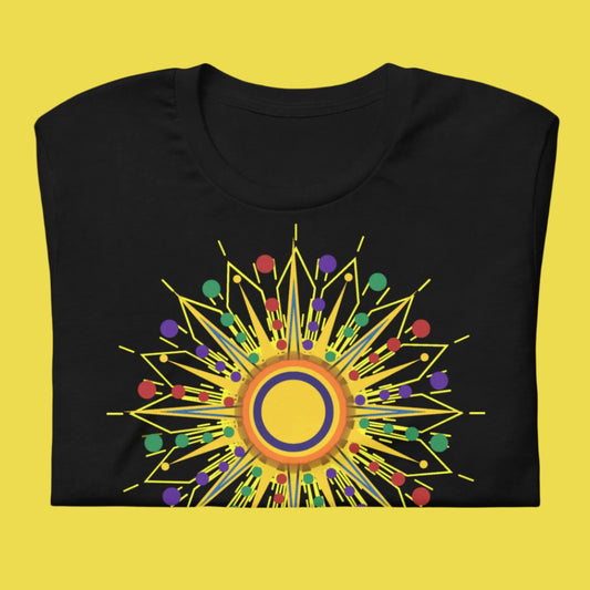 'YOU BRING ON THE SUN' 92 - T-shirt - Black - Folded