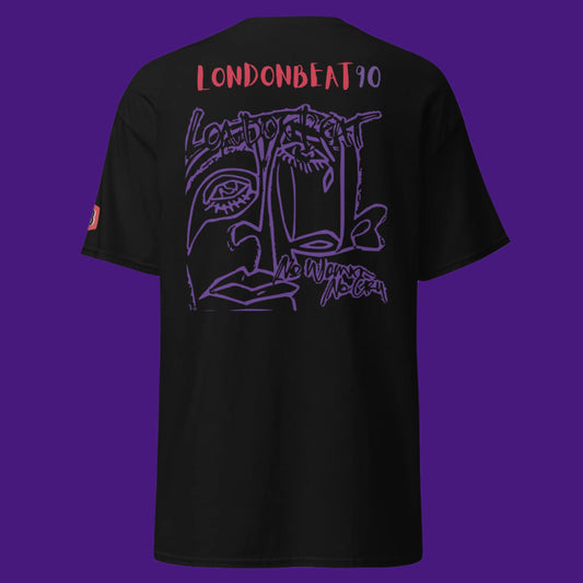 'NO WOMAN NO CRY' Tee - 90S Art cover - Black - Back