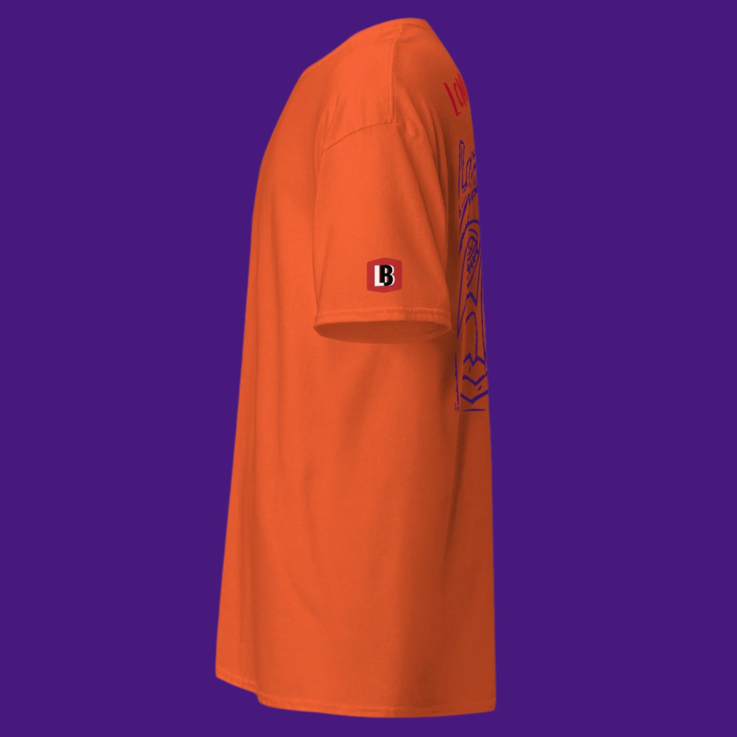 'NO WOMAN NO CRY' Tee - 90S Art cover - Orange - Left side