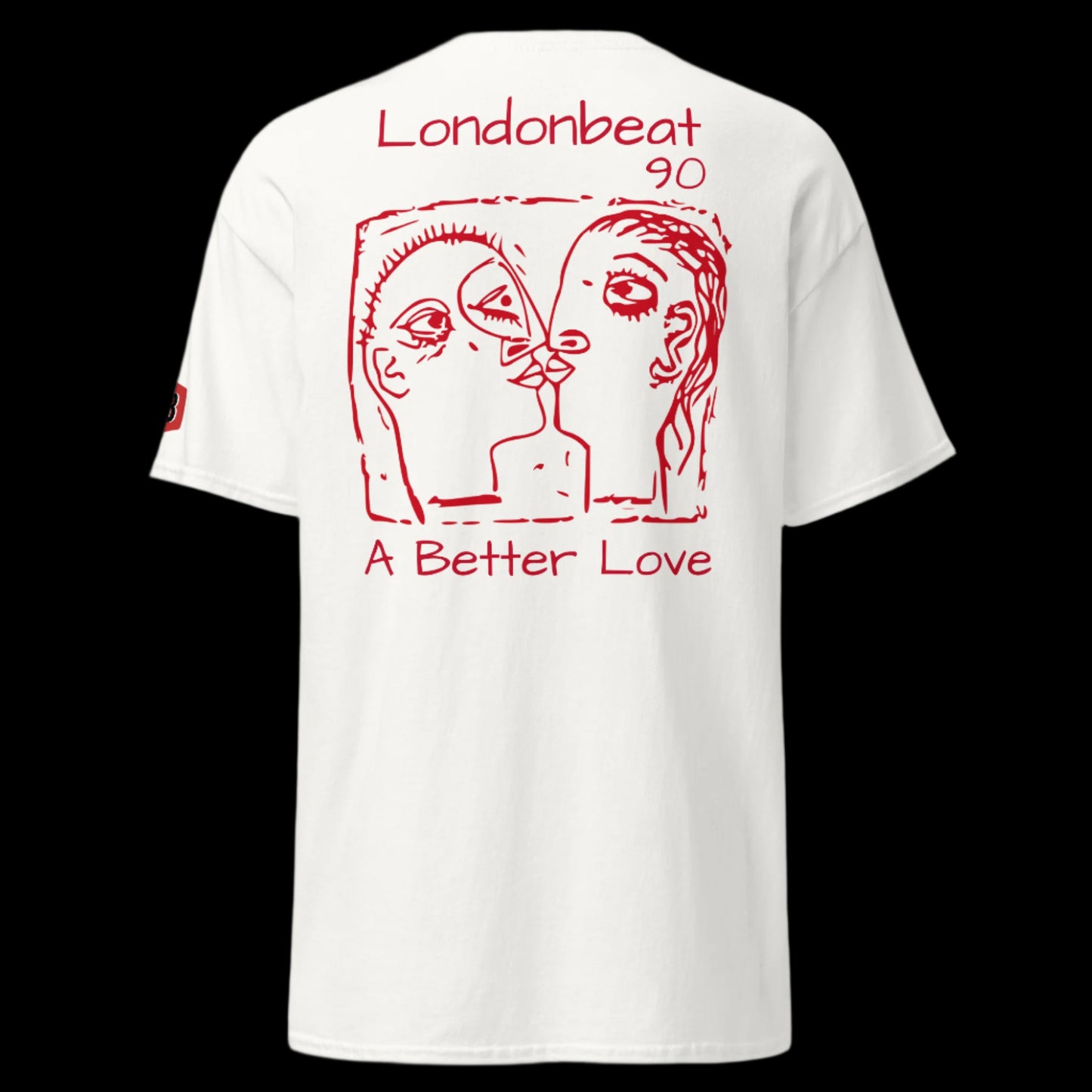 'A BETTER LOVE' Tee - 90s Art Cover - White - Back