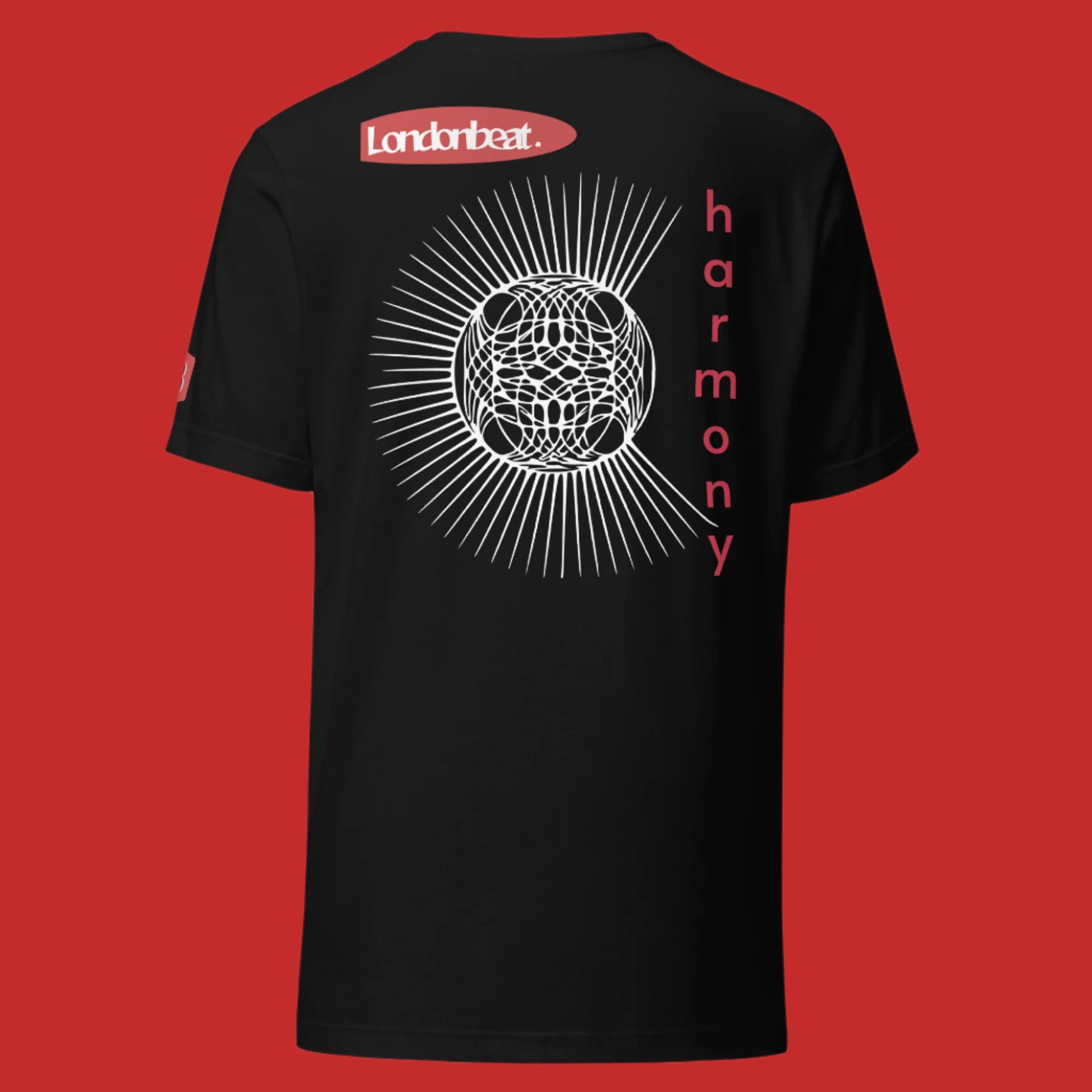 'HARMONY' Tee - 90s Original Design - Black - Back