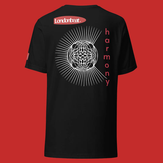 'HARMONY' Tee - 90s Original Design - Black - Back