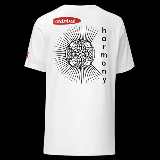 'HARMONY' Tee - 90s Original Design - White - Back print